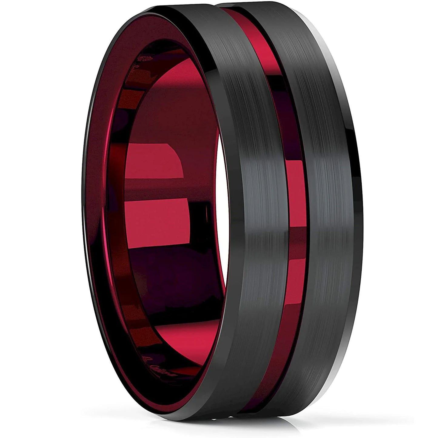 Red Stainless Steel Ring