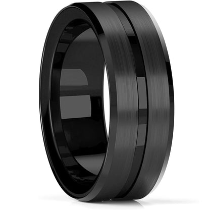 Black Stainless Steel Ring