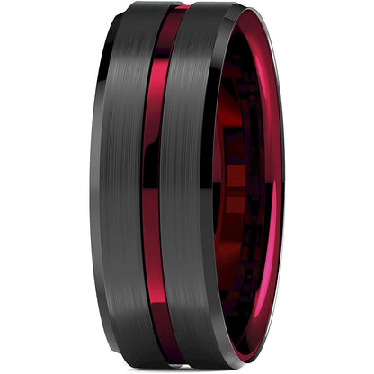 Red Stainless Steel Ring