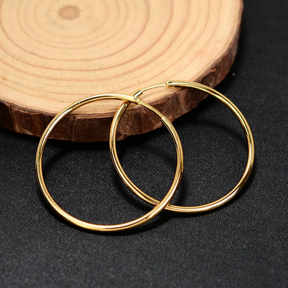 Classic Circle Hoop Earrings For Women