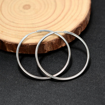 Classic Circle Hoop Earrings For Women