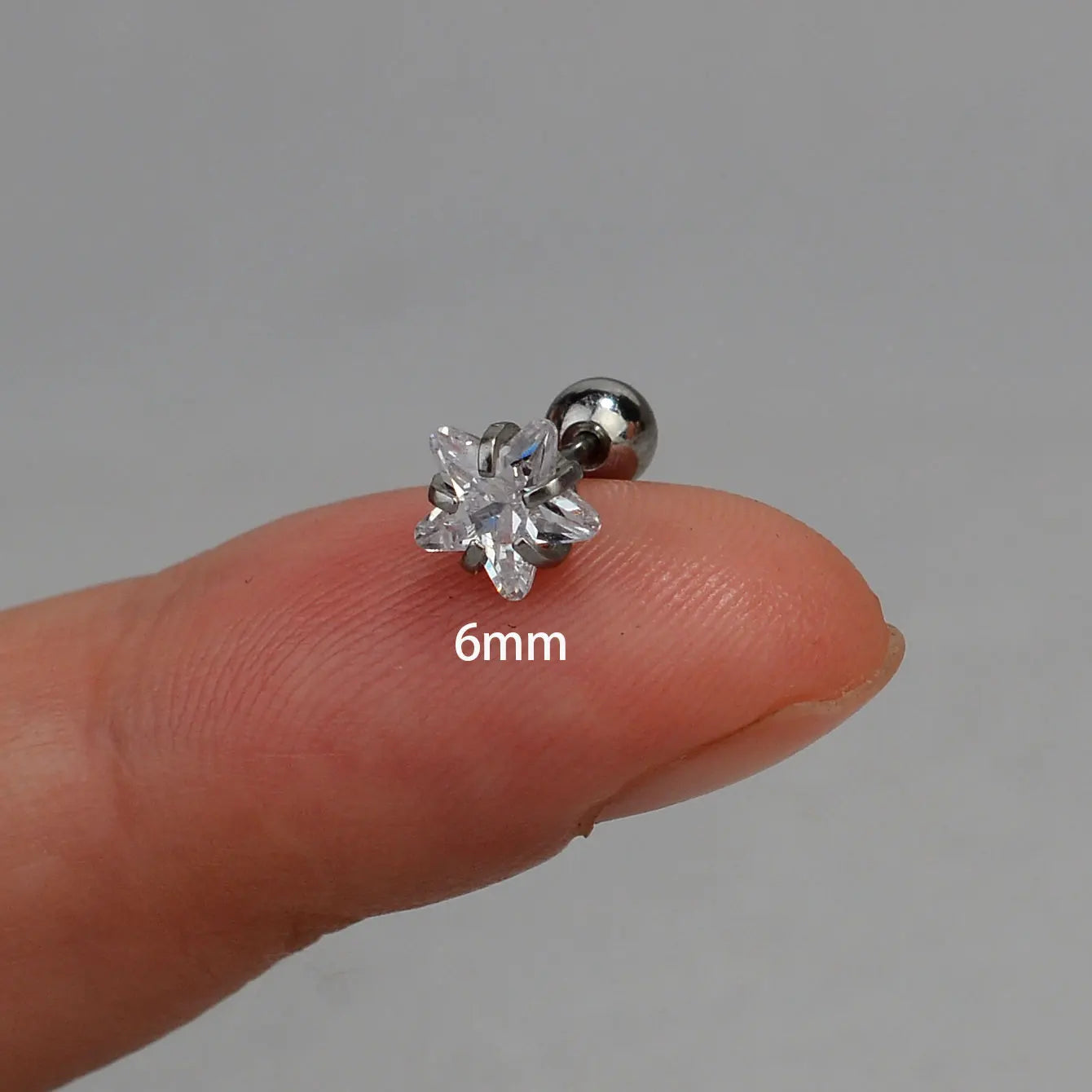 Mini Zircon Star Cartilage Piercing Stud For Women