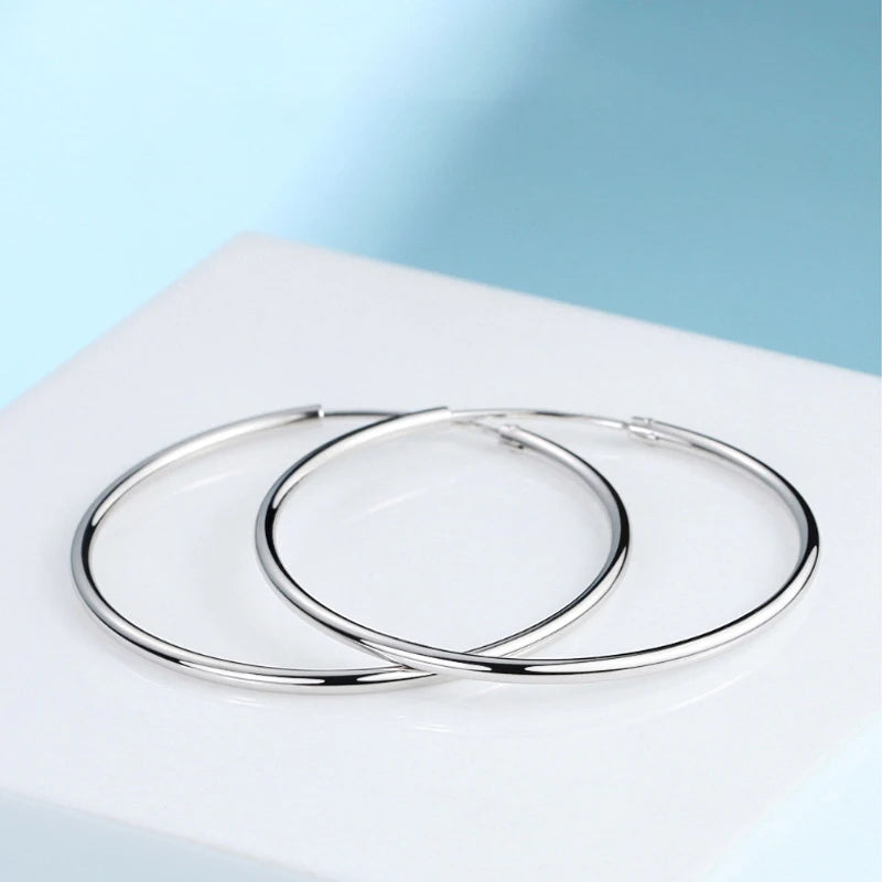 Classic Circle Hoop Earrings For Women