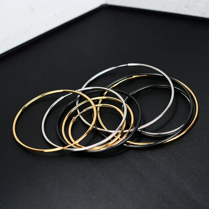 Classic Circle Hoop Earrings For Women