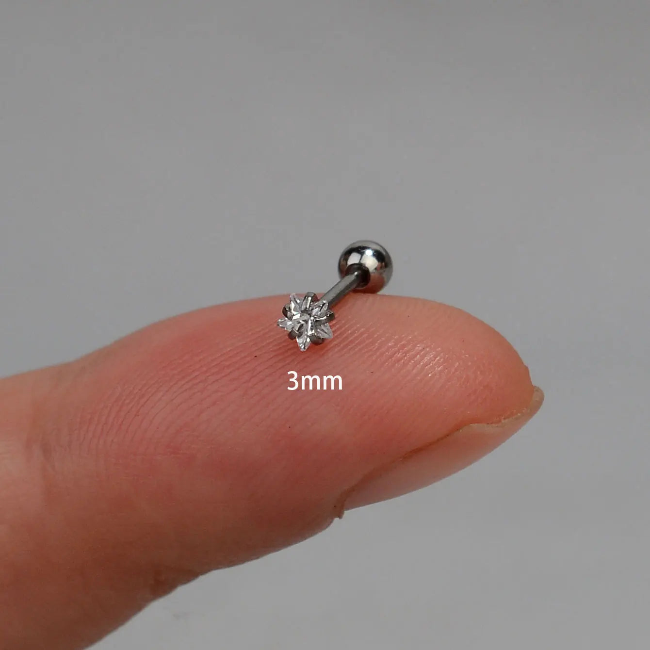 Mini Zircon Star Cartilage Piercing Stud For Women