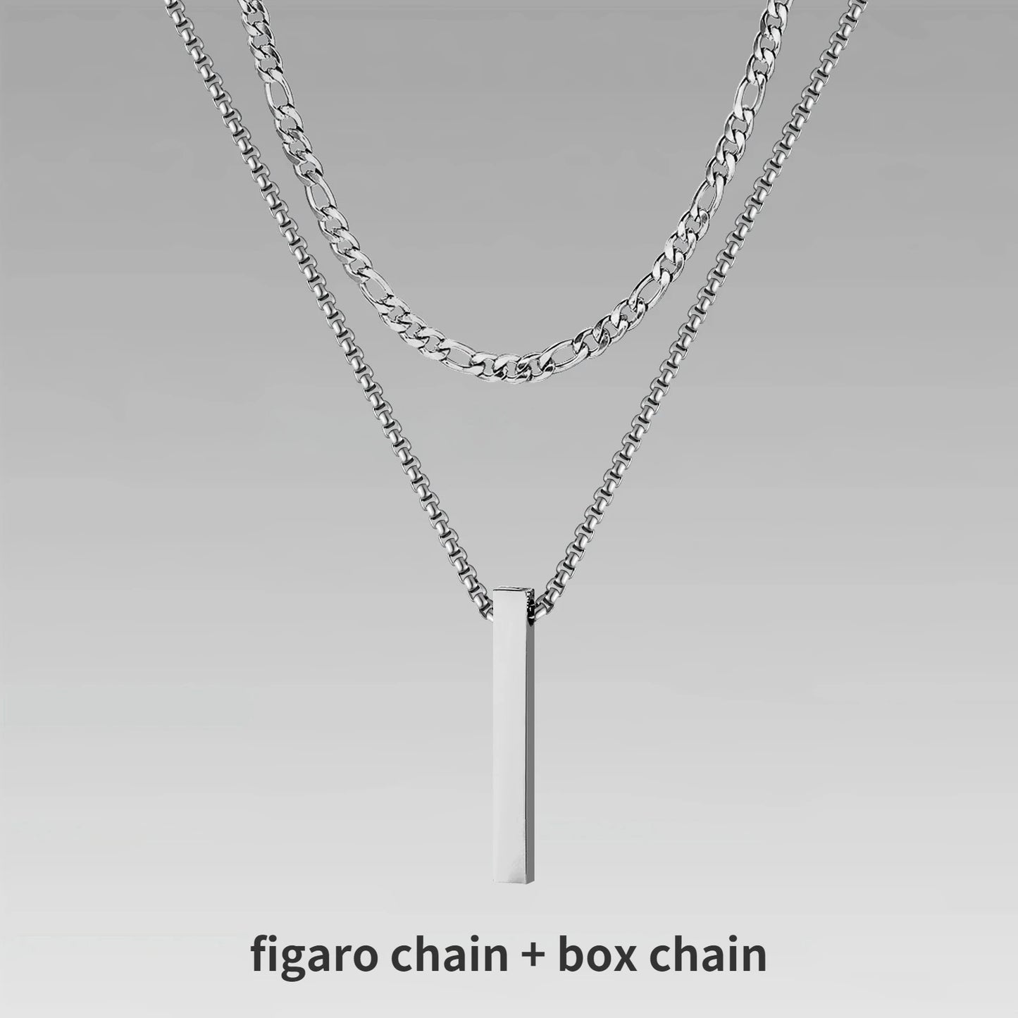 Mens Vertical Bar Necklaces For Men