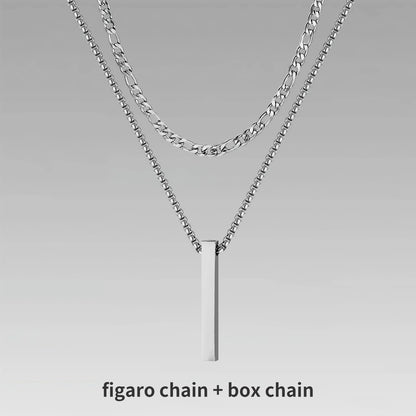 Mens Vertical Bar Necklaces For Men