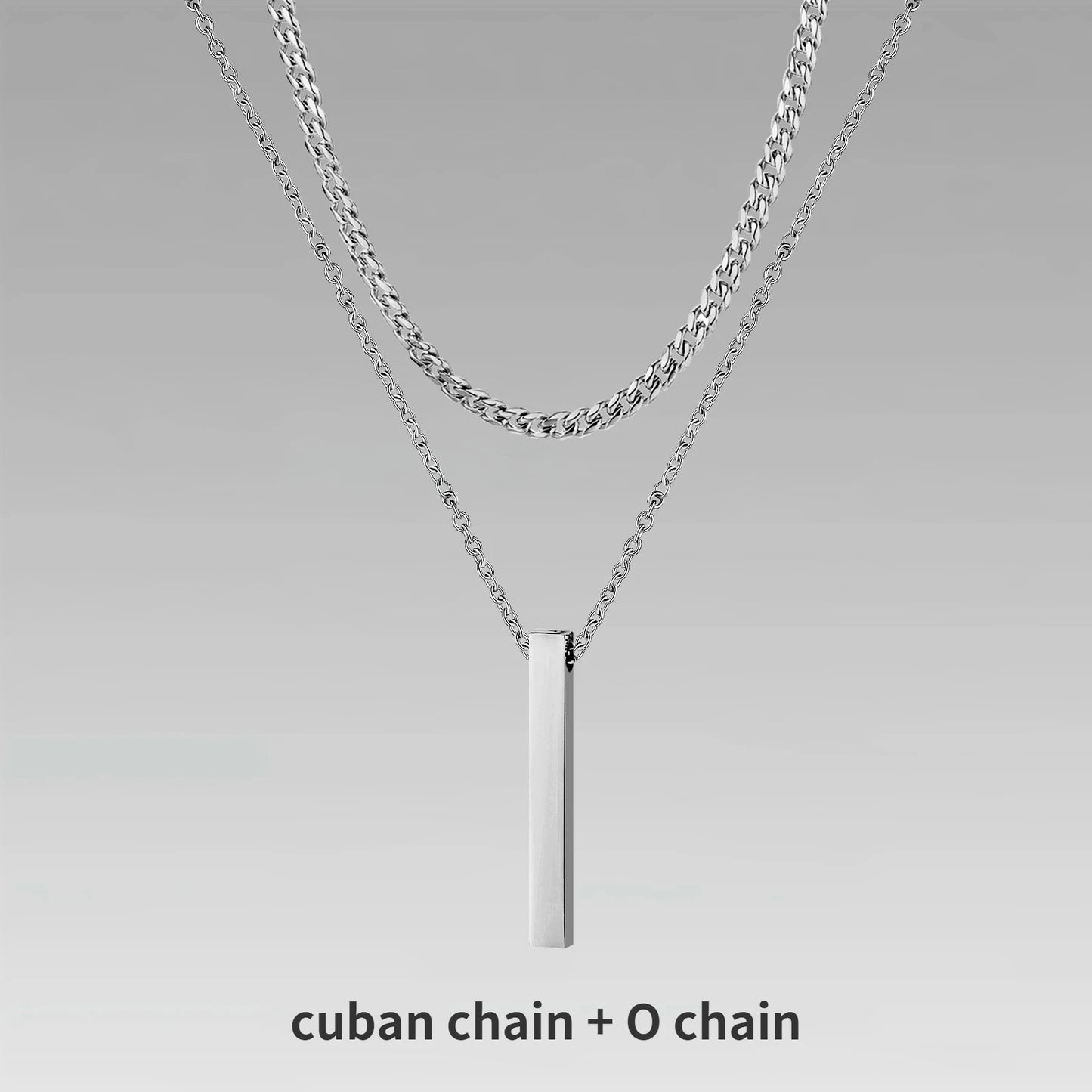 Mens Vertical Bar Necklaces For Men