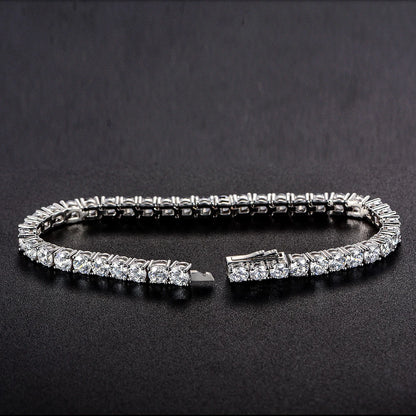 925 Sterling Silver Tennis Chain Bracelet