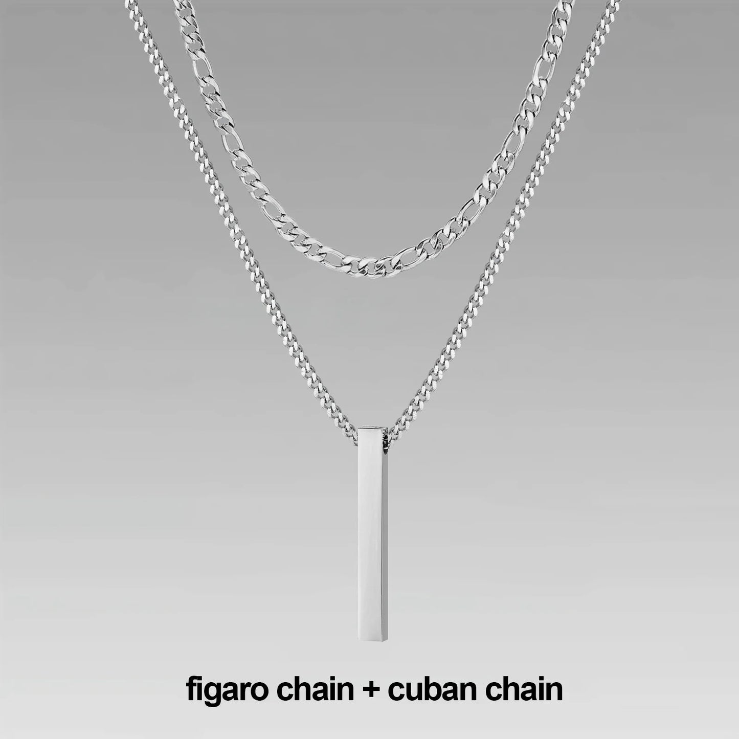 Mens Vertical Bar Necklaces For Men