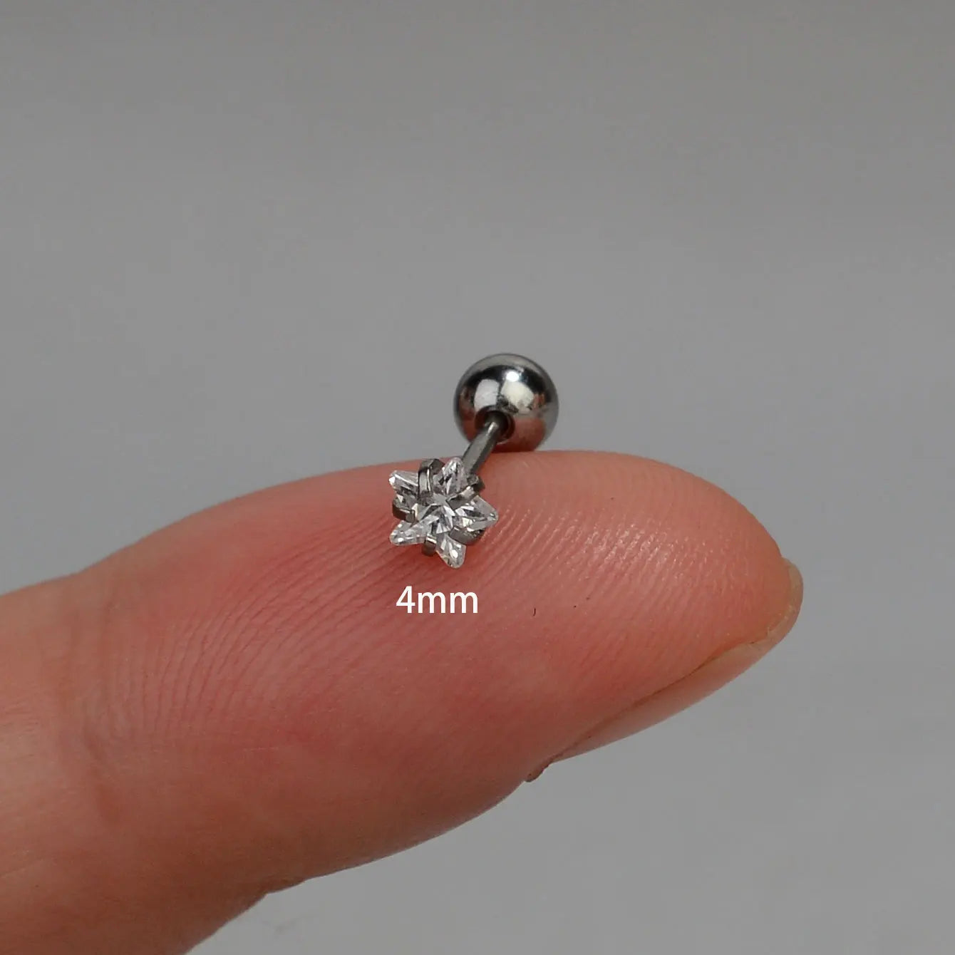 Mini Zircon Star Cartilage Piercing Stud For Women