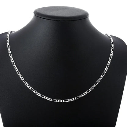 Sterling 925 Silver Chain Necklace For Men